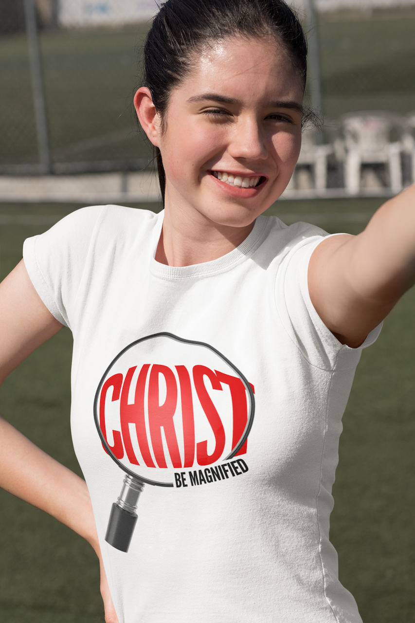 Christ Be Magnified - Magnifying Glass Original Unisex T-Shirt