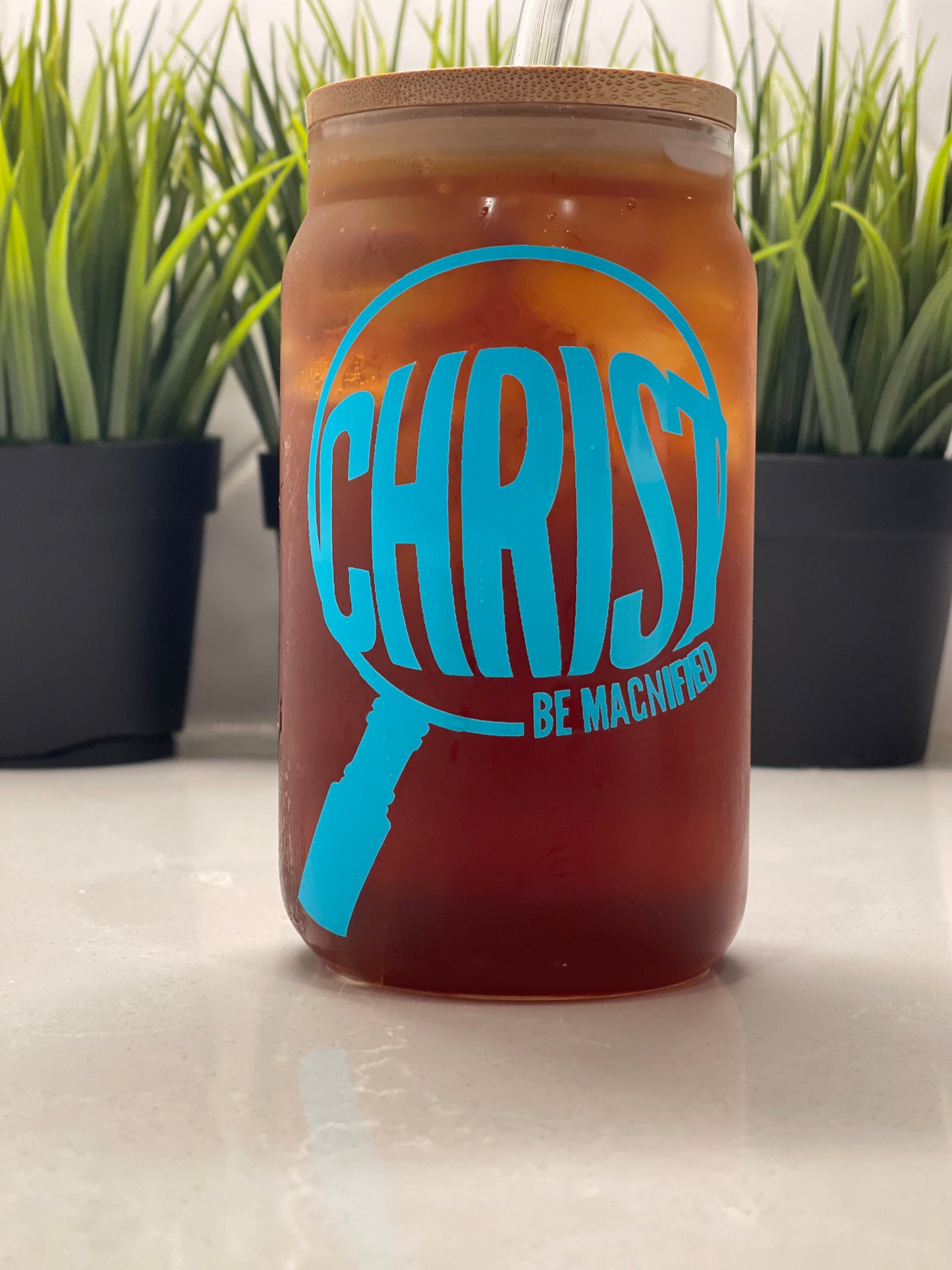 Christ Be Magnified Color Changing 16oz Glass