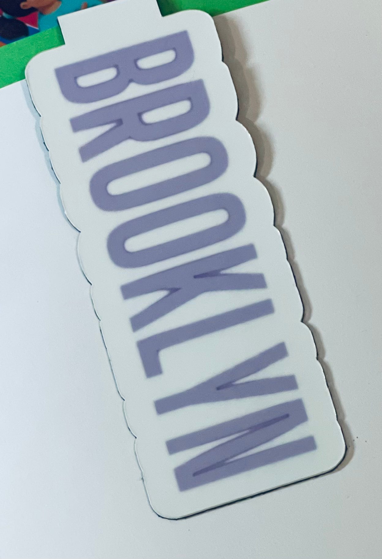 Custom Name or Phrase - Magnetic Bookmark